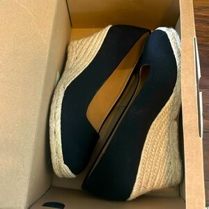 J Crew Canvas Espadrille Wedge